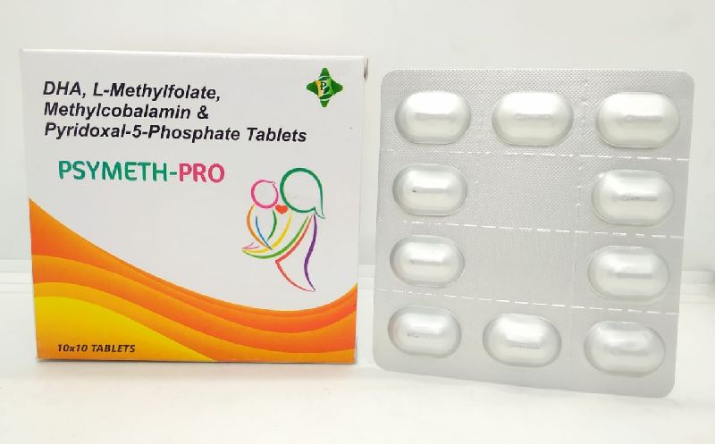 Dha l-methylfolate methylcobalamin pyridoxal 5-phosphate tablets, Packaging Type : ALU ALU