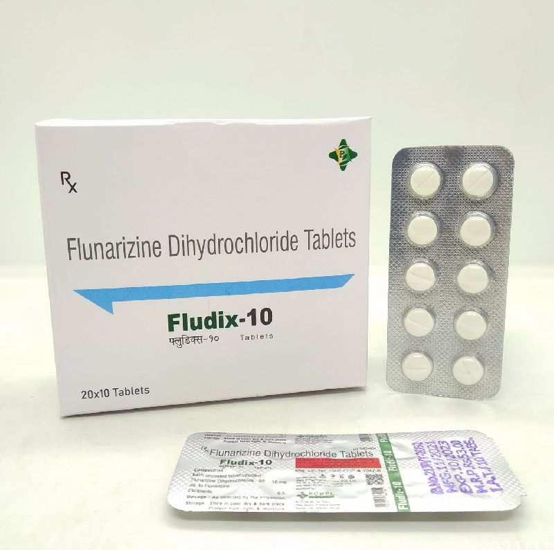 Flunarizine Dihydrochloride 10mg Tablets