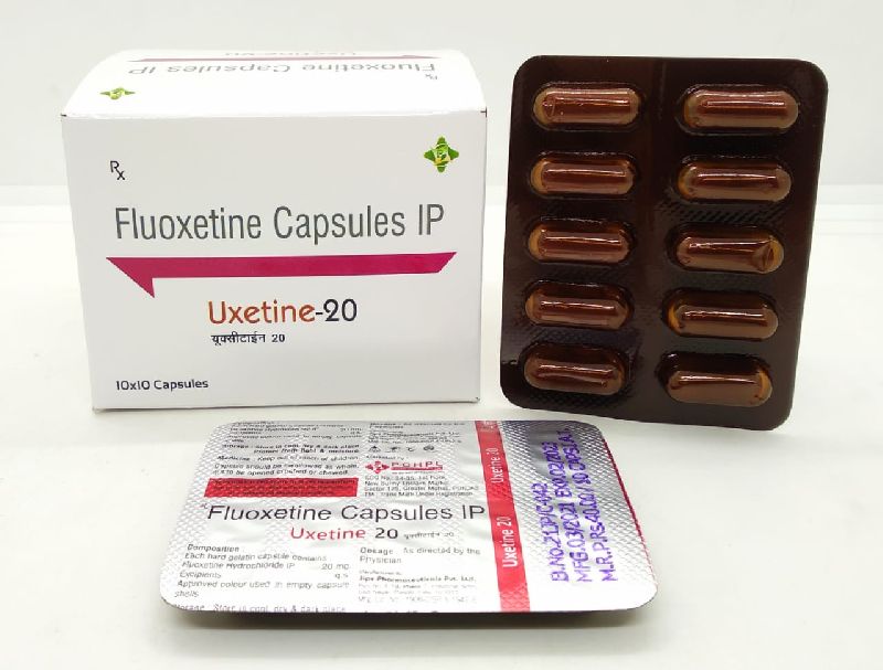 Fluoxetine Hydrochloride 20mg Capsules, for Clinical, Hospital, Purity : 99%