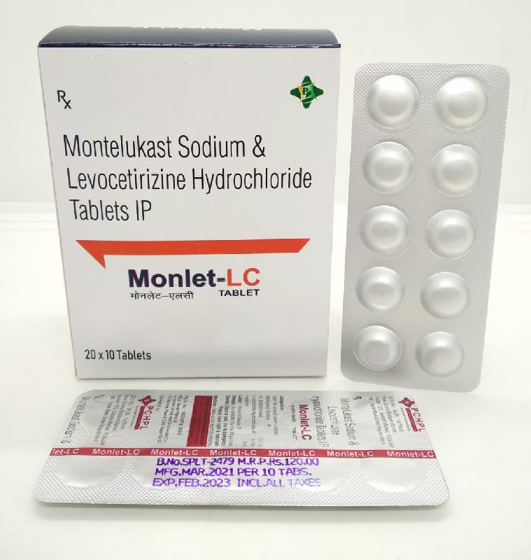 levocetirizine hydrochloride montelukast sodium tablets