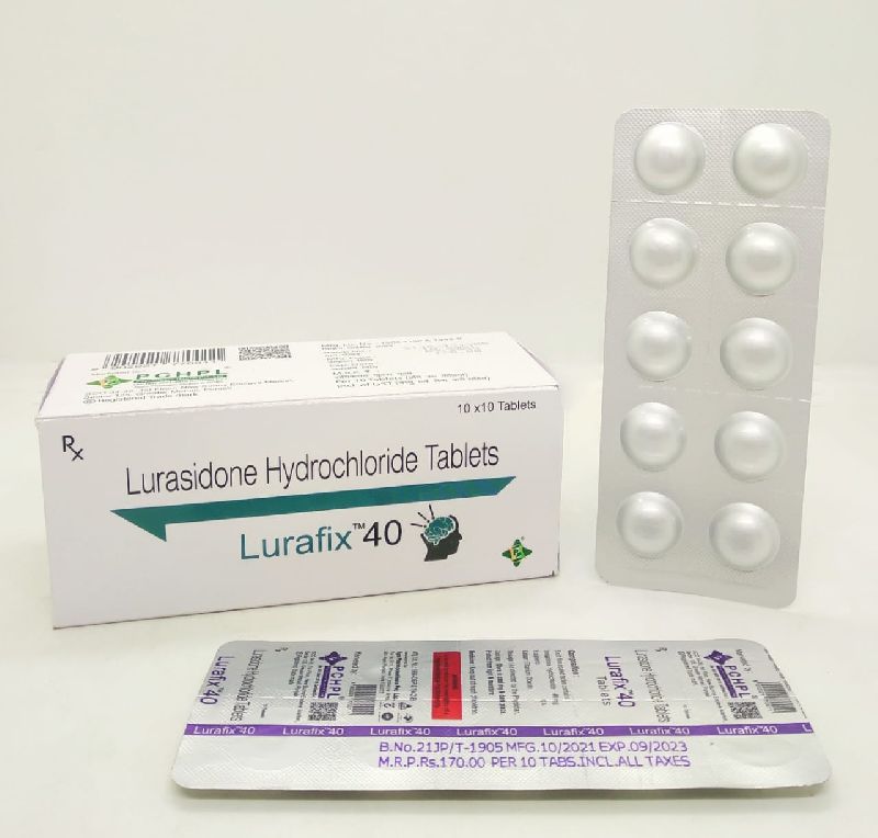 Lurasidone Hydrochloride 40 mg tablets, for Clinical, Hospital, Purity : 99%