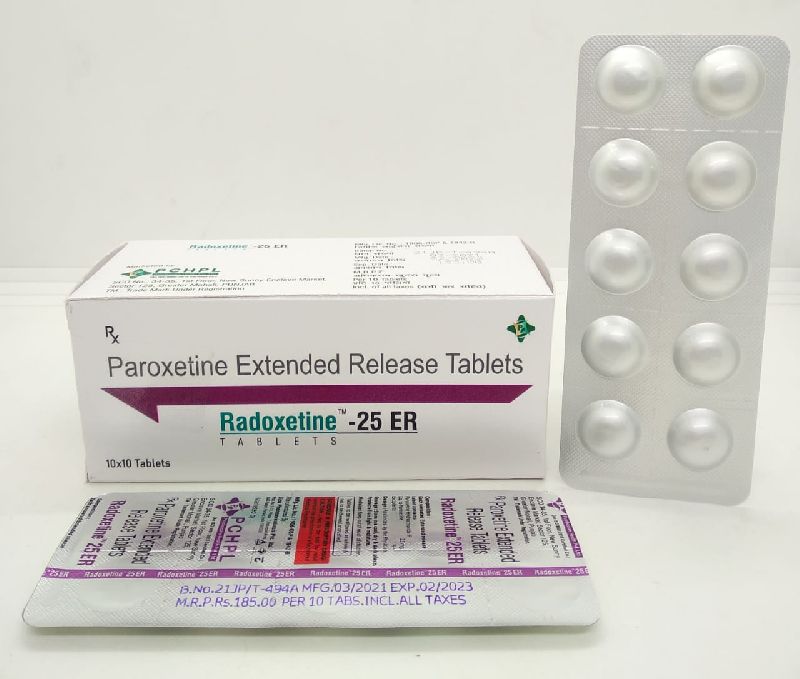 Paroxetine ER 25 mg tablets