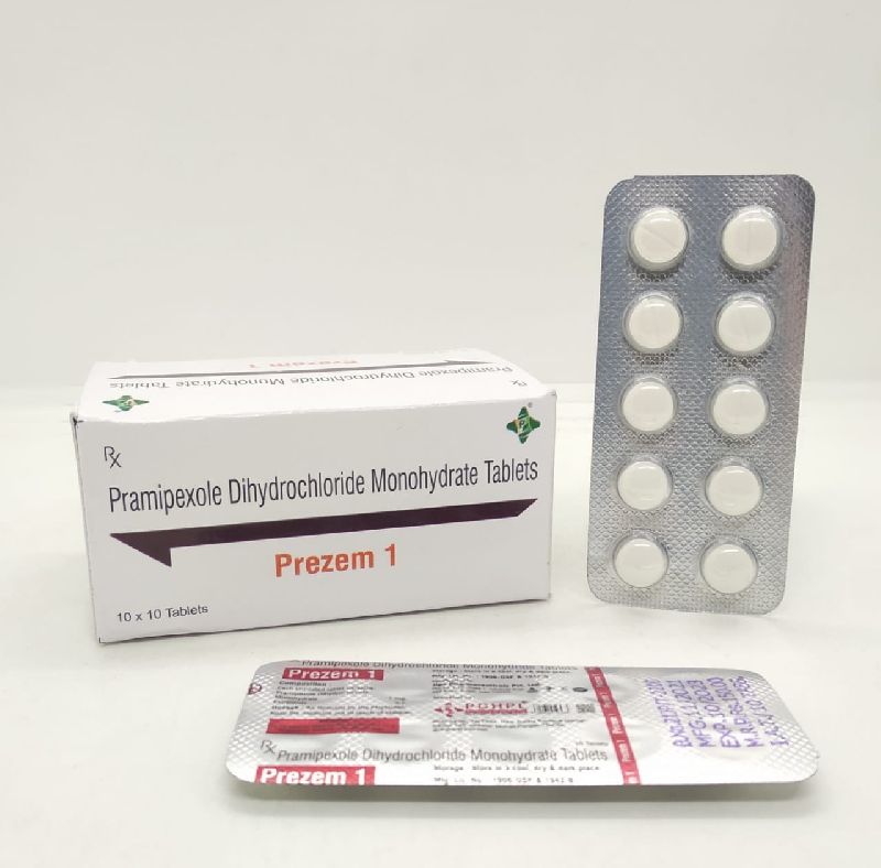 Pramipexole Dihydrochloride monohydrate 1mg tablets, Purity : 99%