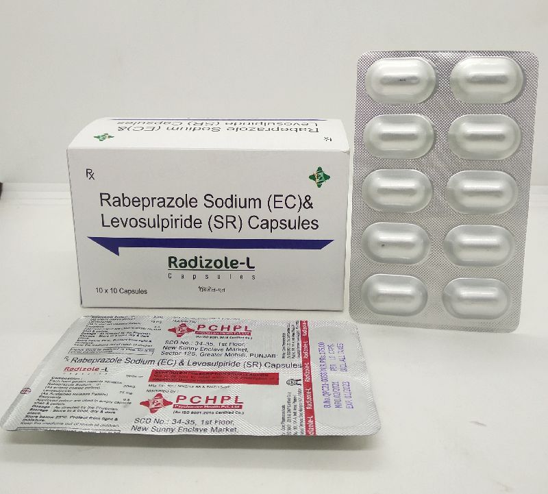 Rabeprazole sodium levosulpride capsules, for Clinical, Hospital, Packaging Type : ALU ALU