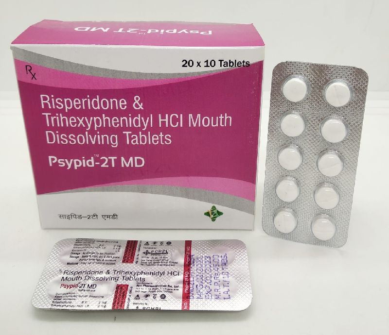 Risperidone 2mg + Trihexyphenidyl 2mg MD Tablets