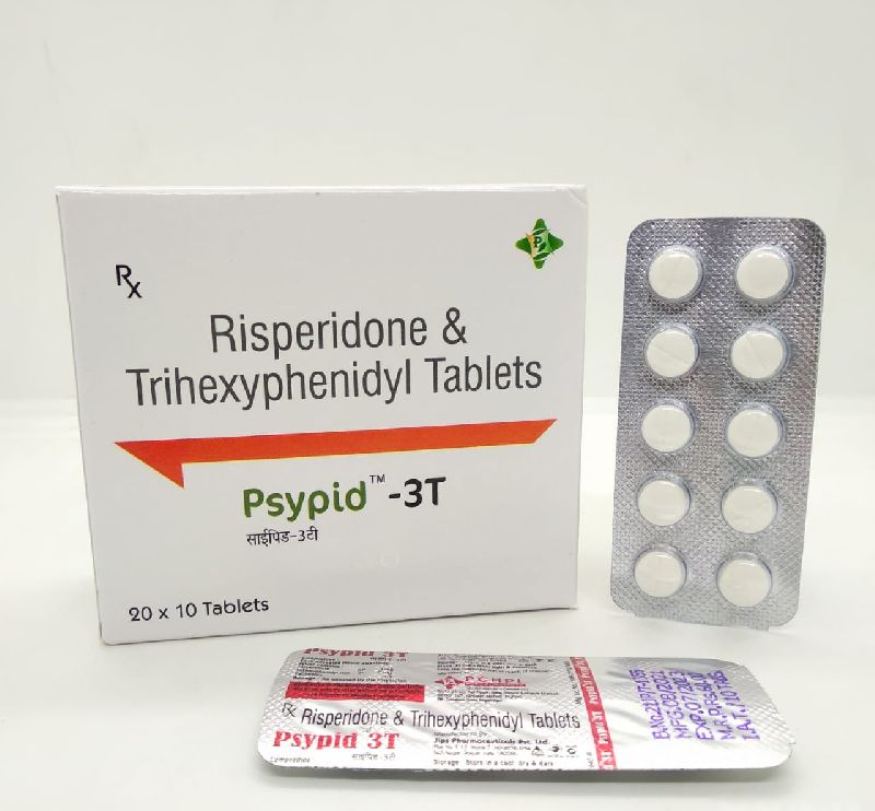 Risperidone 3mg + Trihexyphenidyl 2mg MD Tablets