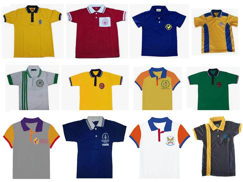 Cotton School T Shirts, Pattern : Check, Plain, Supply Type : OEM