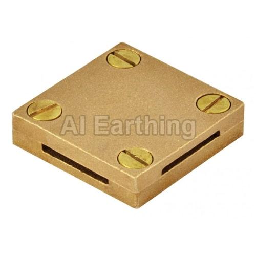 Coated Gunmetal / Brass Square Tape Clamp