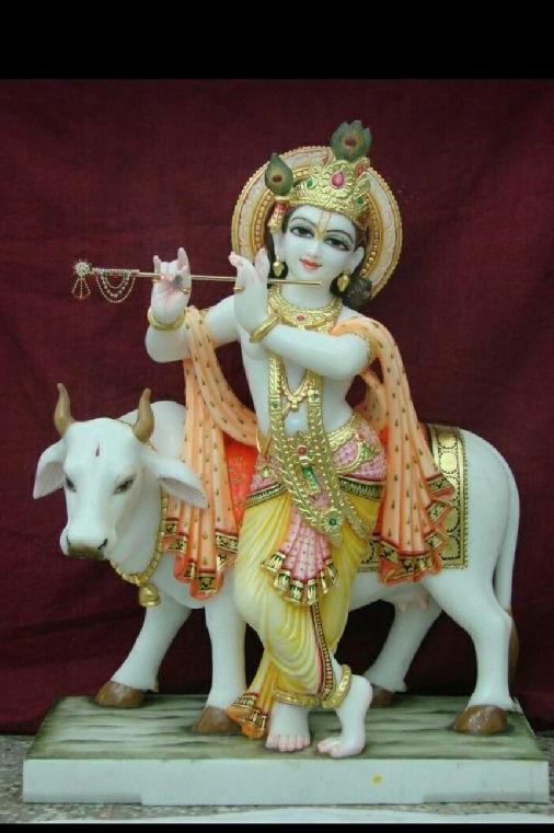 Marble Krishna Statues, Packaging Type : Thermocol Box