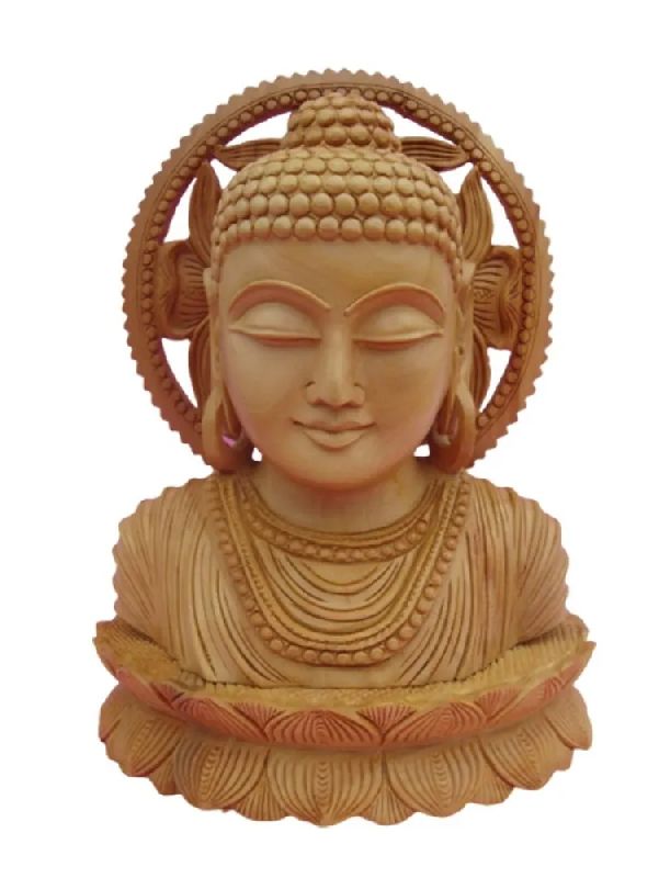Wooden Buddha Statue at best price INR 330 / Piece in Jaipur Rajasthan