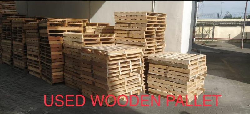 Rectangular Polished used wooden pallet, Length : 5-10 Feet