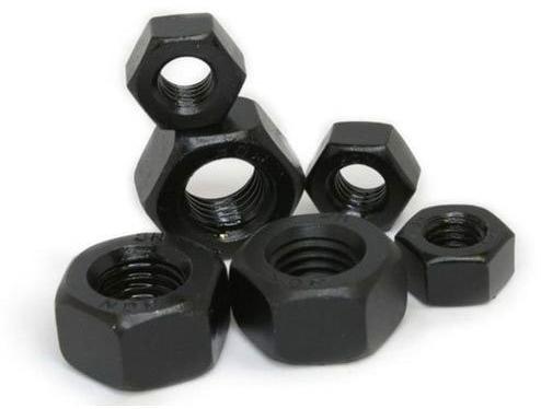 High Tensile Steel Hex Nuts, Color : Black