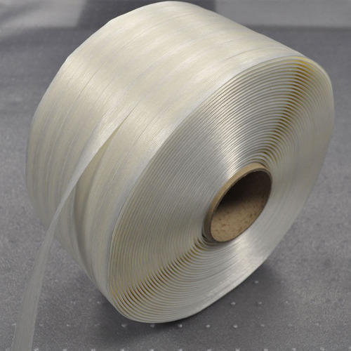 Plain Polyester Composite Strapping Roll, Color : White