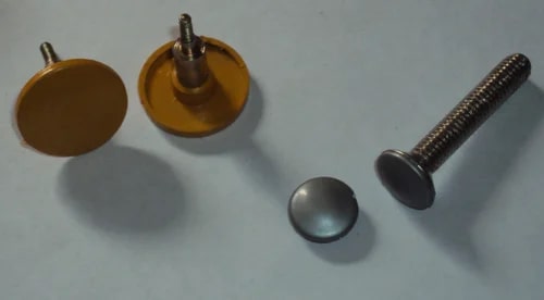 Polished Metal Screw Caps, for Fittings Use, Shape : Round