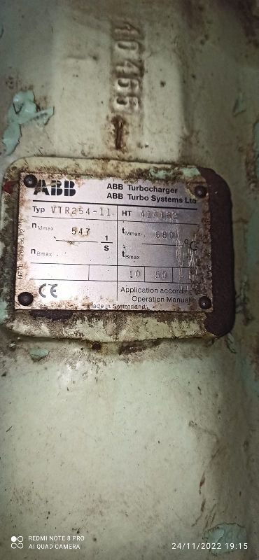 Abb VTR 254-11  Turbocharger