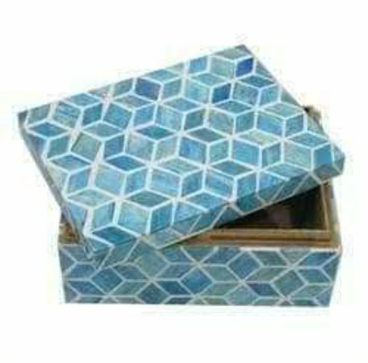 Bone inlay boxes, for Decoration, Gifting, Size : 11x11x6