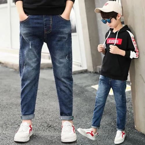 Plain Kids Denim Jeans, Occasion : Casual Wear, Party Wear