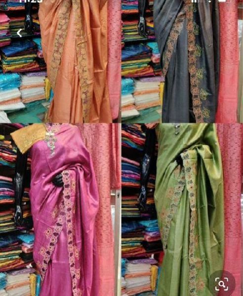 Cut Work Silk Sarees