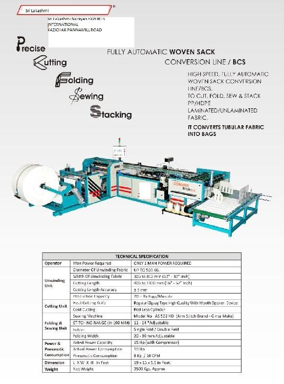 Poly Bag Making Machine