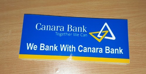 Printed Canara Bank PVC Stickers, Size : Standard