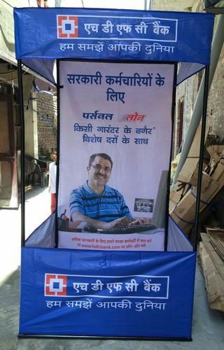 Printed Metal HDFC Bank Promotional Canopy, Technics : Machine Made