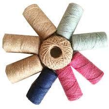 Dyed Jute Yarn, for Weaving, Pattern : Plain