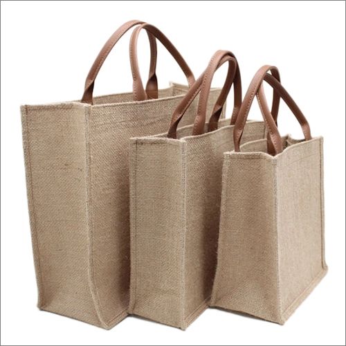 Jute Shopping Bag, Handle Type : Loop Handle by Tuhin Kanz & Co. from ...