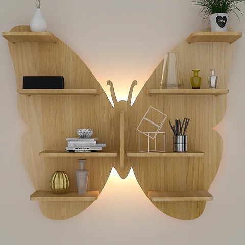 wooden wall shelves