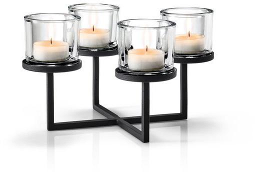 Round Glass Votives with Metal Stand, for Decoration, Feature : Attractive Pattern