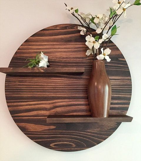 wooden wall shelf