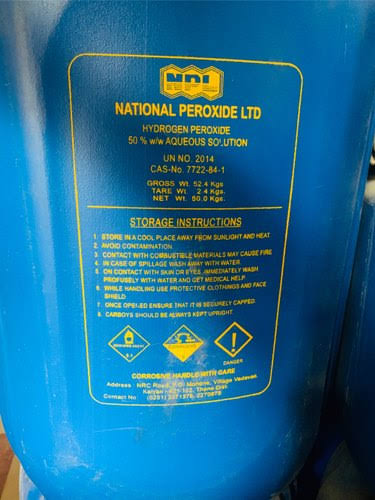 Hydrogen Peroxide NPL, for Bleach Textile, Paper Products, Textile Processing Unit, Classification : Water Treatment Chemical