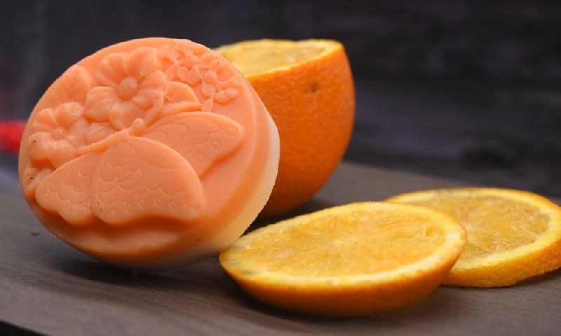 Orange Scrub Soap, Packaging Type : Paper Box