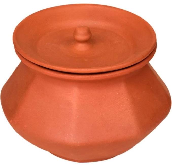 Round Terracotta Plain Pahal Handi, Color : Brown