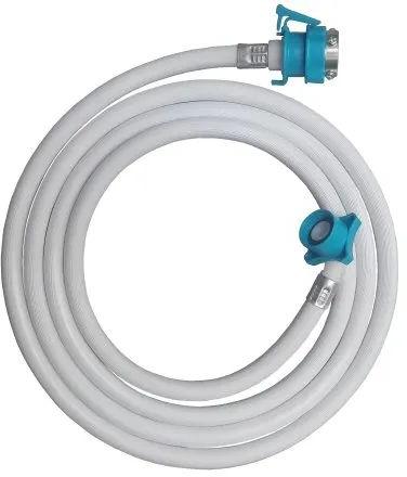 Round Automatic Washing Machine Hose Pipe, Color : White