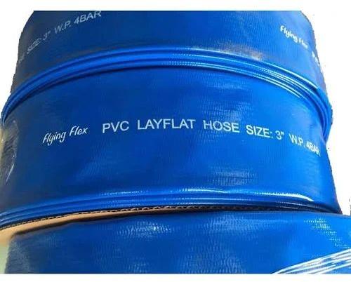 High PVC Lay Flat Hose Pipe, Color : Blue