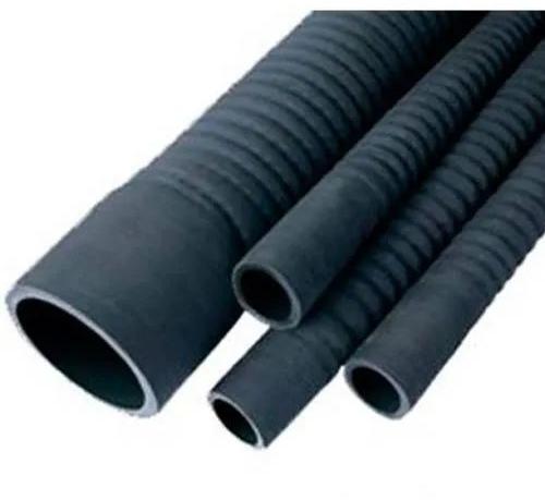 Round Rubber Suction And Discharge Hose, Color : Black