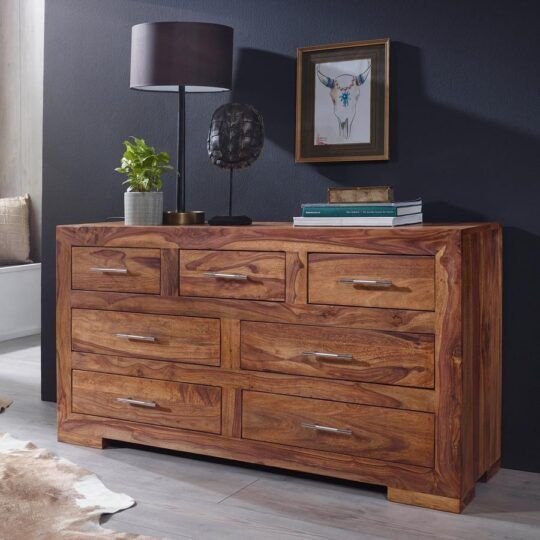 Polished 7 Drawer Wooden Chest, Feature : Anti Corrosive, Fine Finished, High Quality