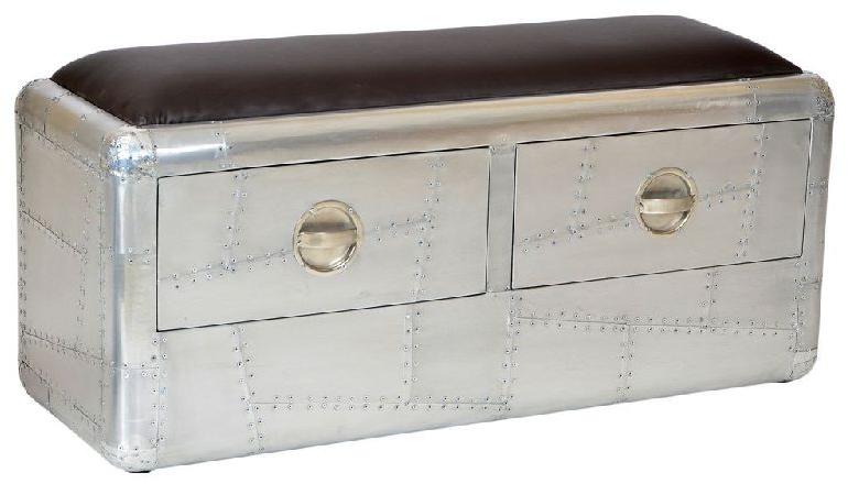 Wood Polished Aviator Storage Bench, Feature : High Utility, Long Life, Non Breakable, Water Proof