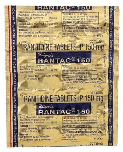 Rantac Ranitidine Tablets, Medicine Type : Allopathic