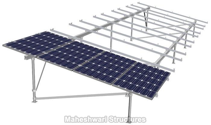Hot Dip Galvanized Polished Solar PV Mounting Structures