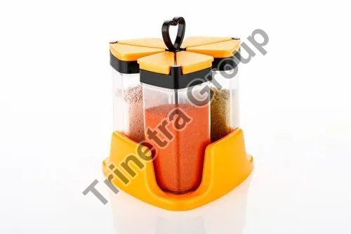 4 in 1 Plastic Spice Storage Container