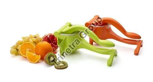 Nimex Manual Plastic Hand Press Juicer, Color : Orange, Green