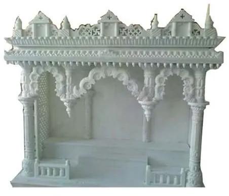 Polished White Marble Temple, for Home, Size : Standard