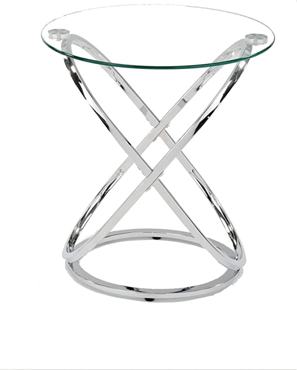  Polished Plain Metal round side table, Style : Modern