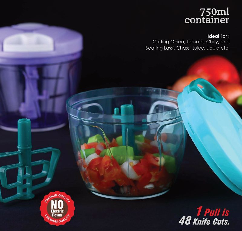 Polished Plastic Big Handy Chopper, for Kitchen Use, Certification : ISI Certified