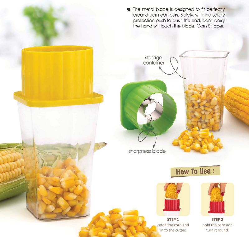 Kappers Plastic Corn Cutter, for Kitchen, Shape : Rectangle