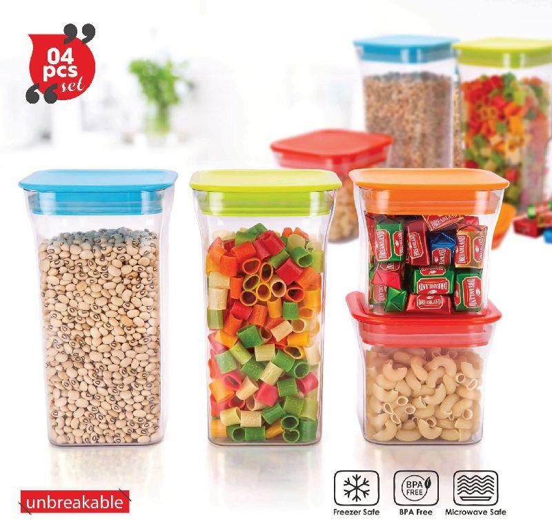 Square Plastic K-14 Kit Kat Container, for Food Storage, Size : Standard