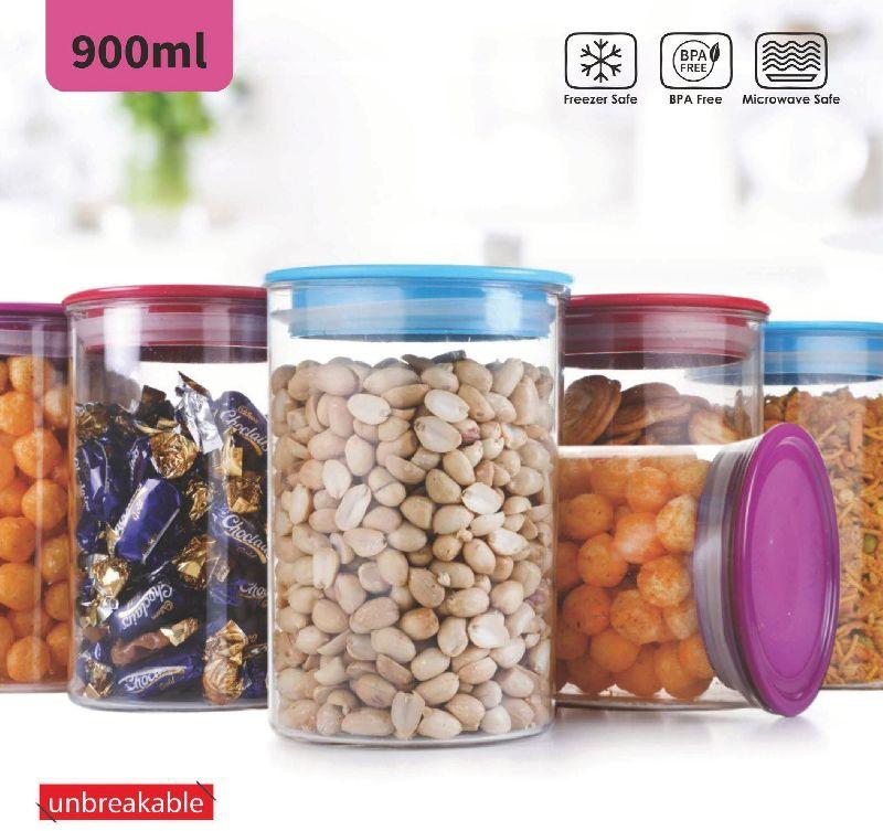 Kappers Square Plastic K-15 Airtight Container, for Food Storage, Capacity : 900 ml