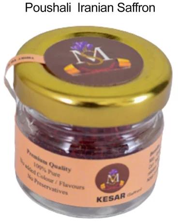 MS Kesar Poushali Iranian Saffron, for Food, Packaging Type : Jar