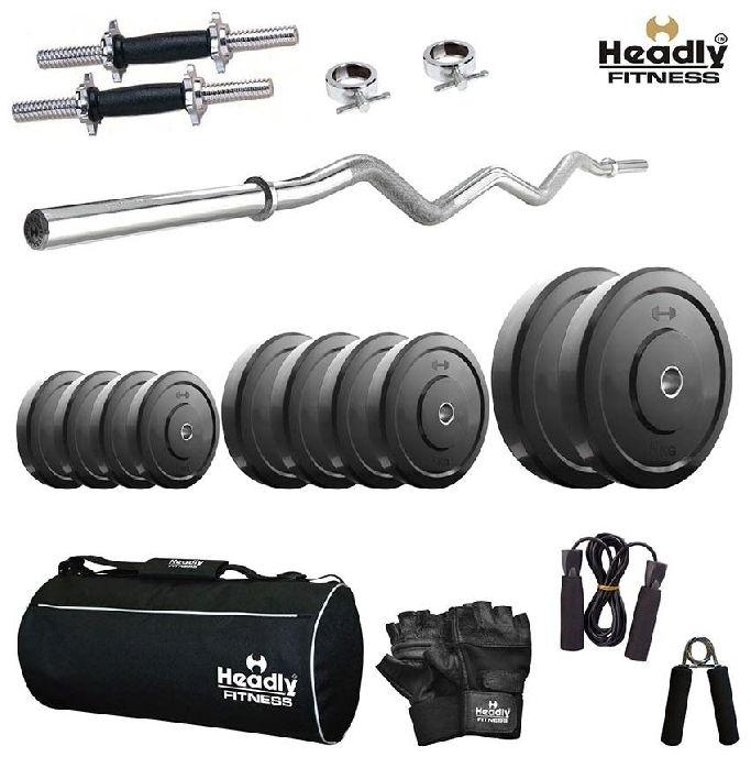 headly pvc 14 inches dumbbells curl rod gym bag home gym